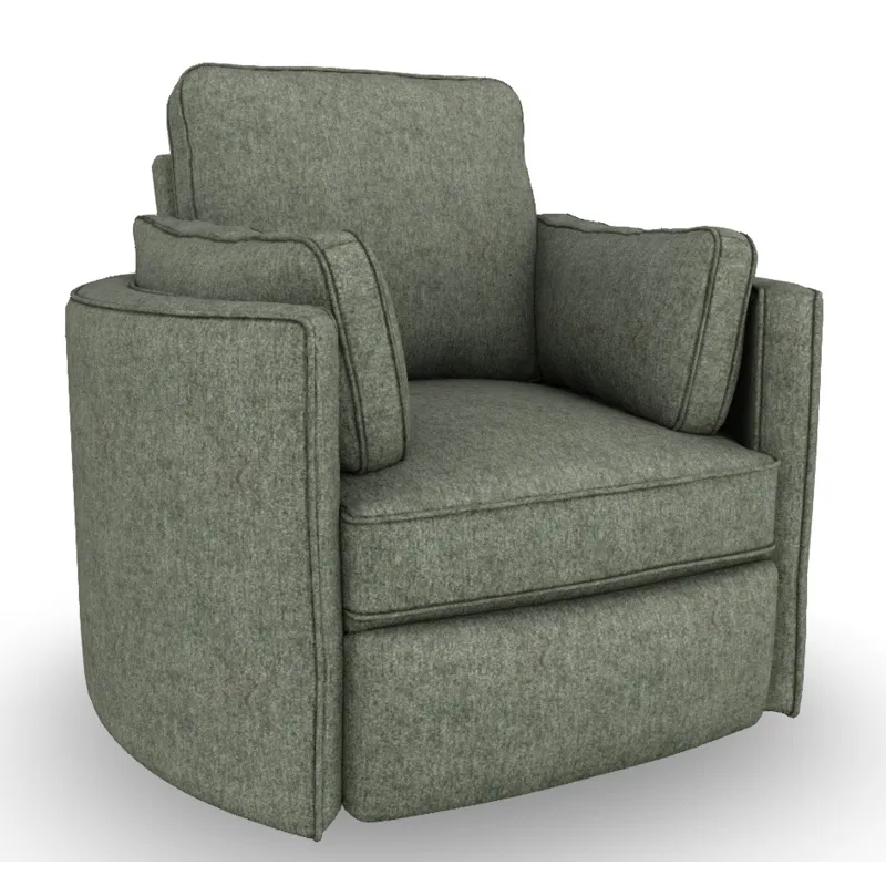 Luana Fabric Swivel Recliner