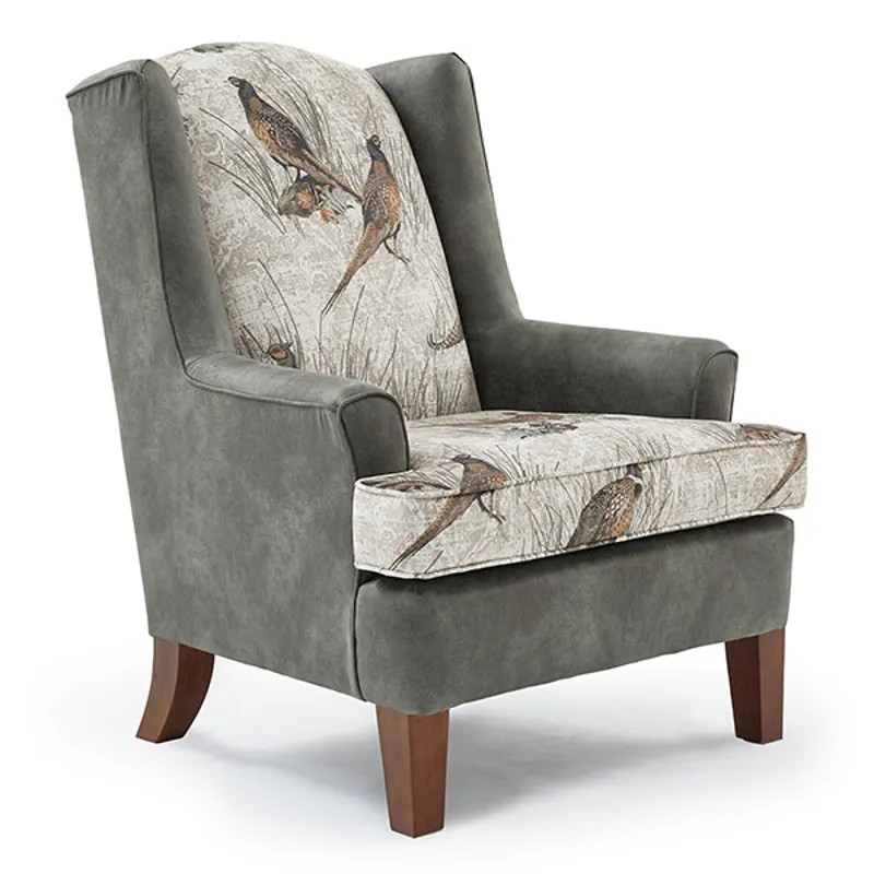 X Stationary Chair - Dark Walnut