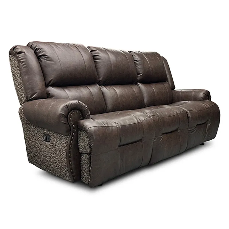 Leather/Vinyl Power Space Saver Sofa