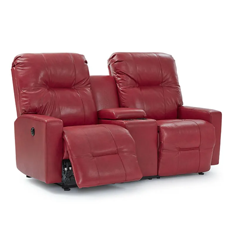 POWER ROCKING CONSOLE LOVESEAT W/ POWER TILT HEADREST