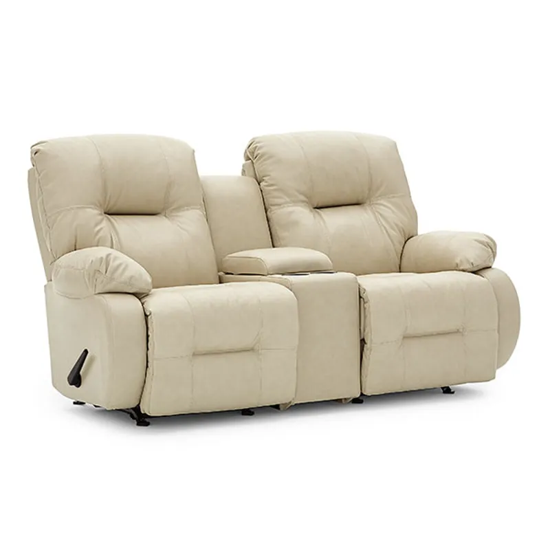 Fabric Power Tilt Headrest Space Saver Console Loveseat