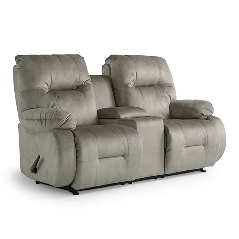Fabric Power Tilt Headrest Space Saver Console Loveseat