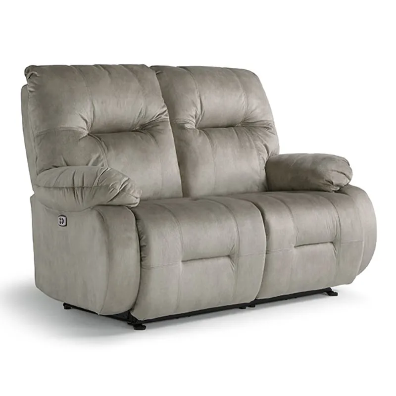 Fabric Power Tilt Headrest Space Saver Console Loveseat
