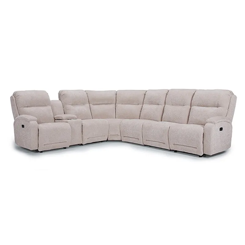 Maverly Leather/Vinyl Sectional Layout