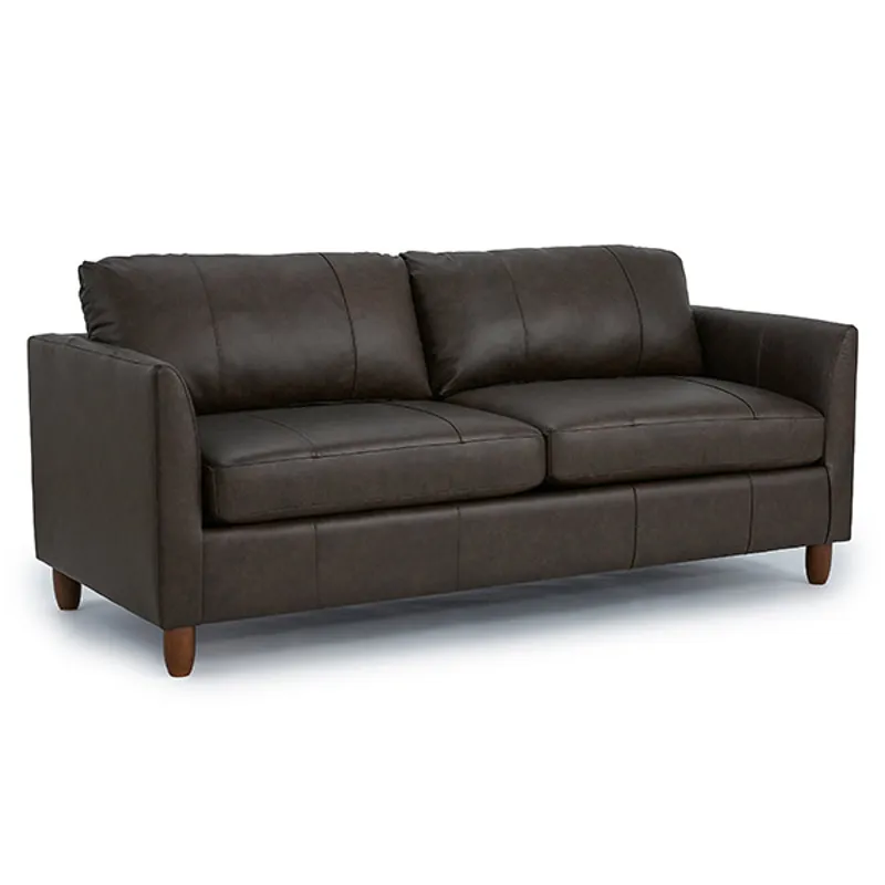 Bayment Leather/Vinyl Stationary Sofa - Espresso