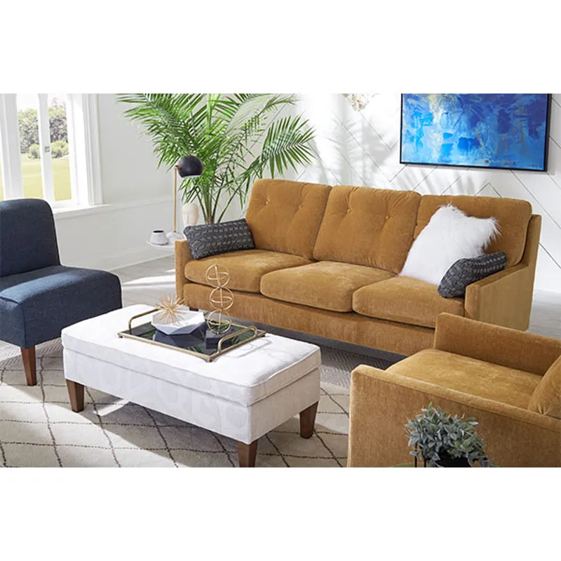 Trevin Stationary Sofa W/2 Pillows
