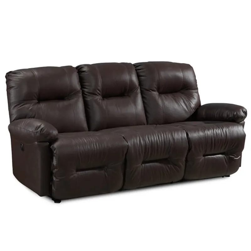 Leather/Vinyl Power Space Saver Sofa