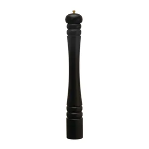 Rubberwood Salt/Pepper Mill, Black