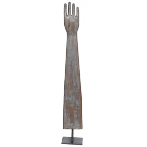 Wooden Glove Mold on Base