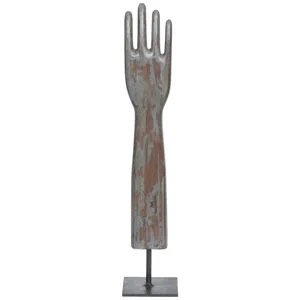 Wooden Glove Mold on Base