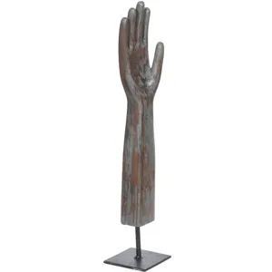 Wooden Glove Mold on Base