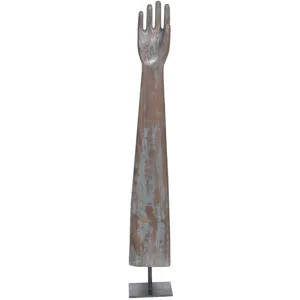 Wooden Glove Mold on Base