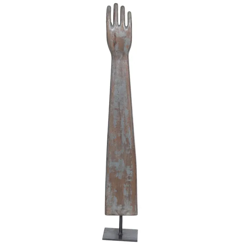 Wooden Glove Mold on Base