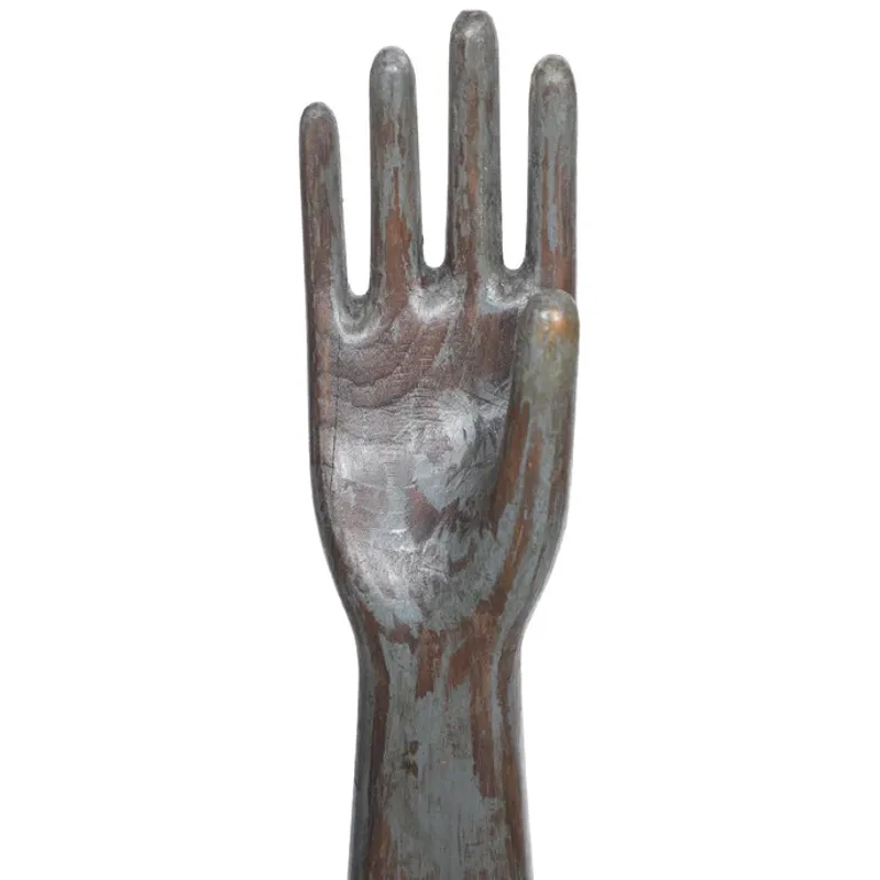 Wooden Glove Mold on Base
