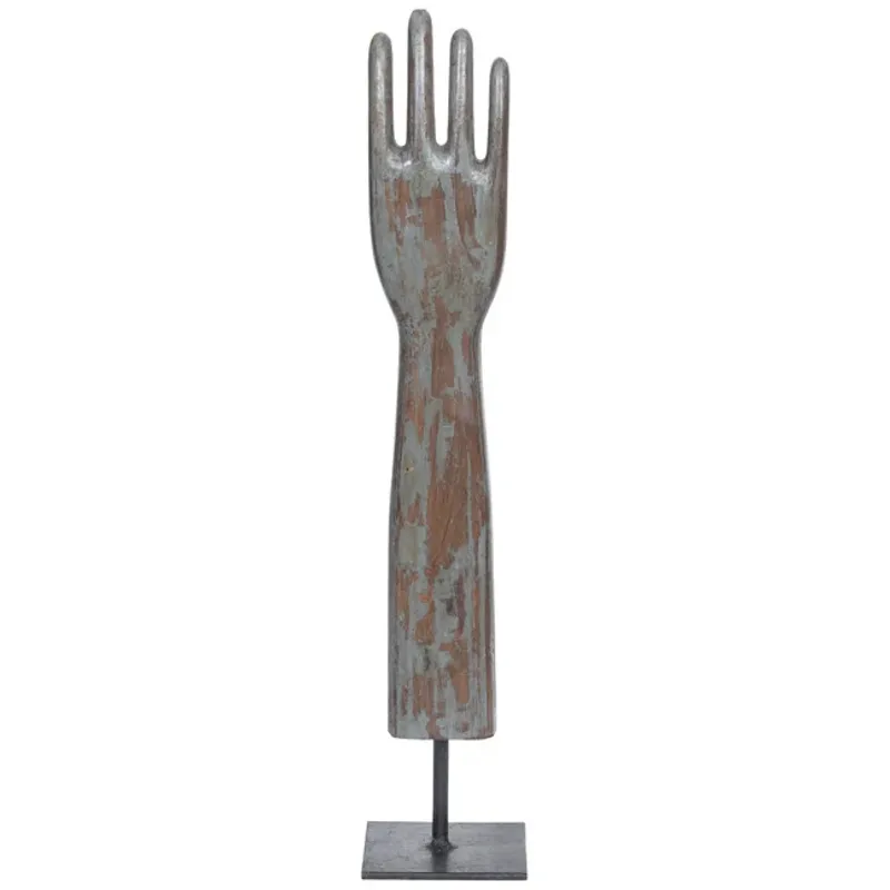Wooden Glove Mold on Base