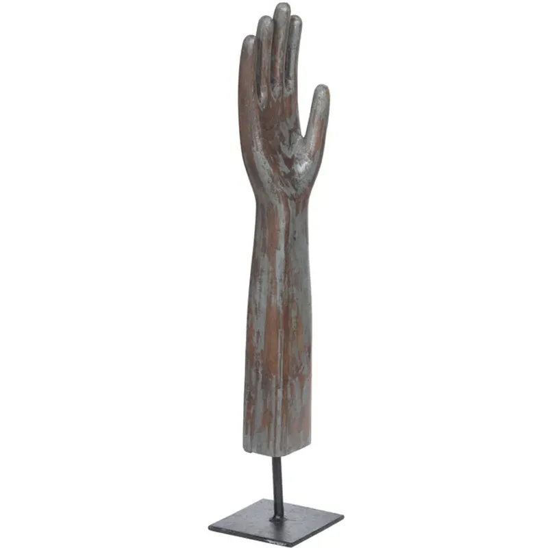 Wooden Glove Mold on Base