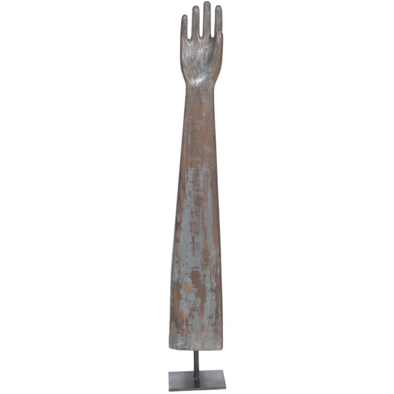 Wooden Glove Mold on Base