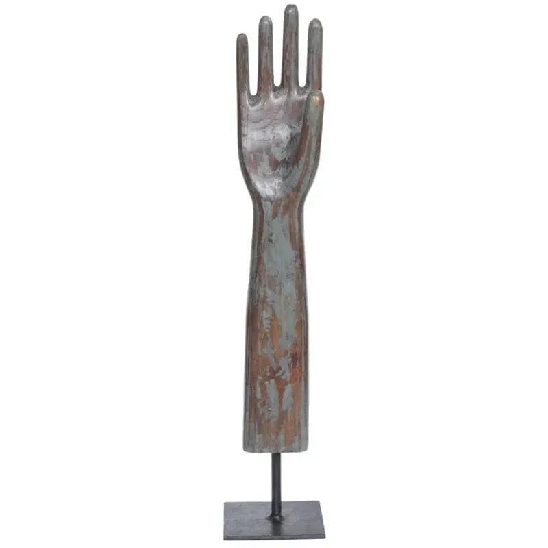 Wooden Glove Mold on Base