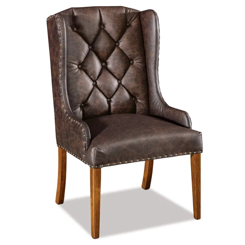 Dr. Redwine Leather Accent Chair