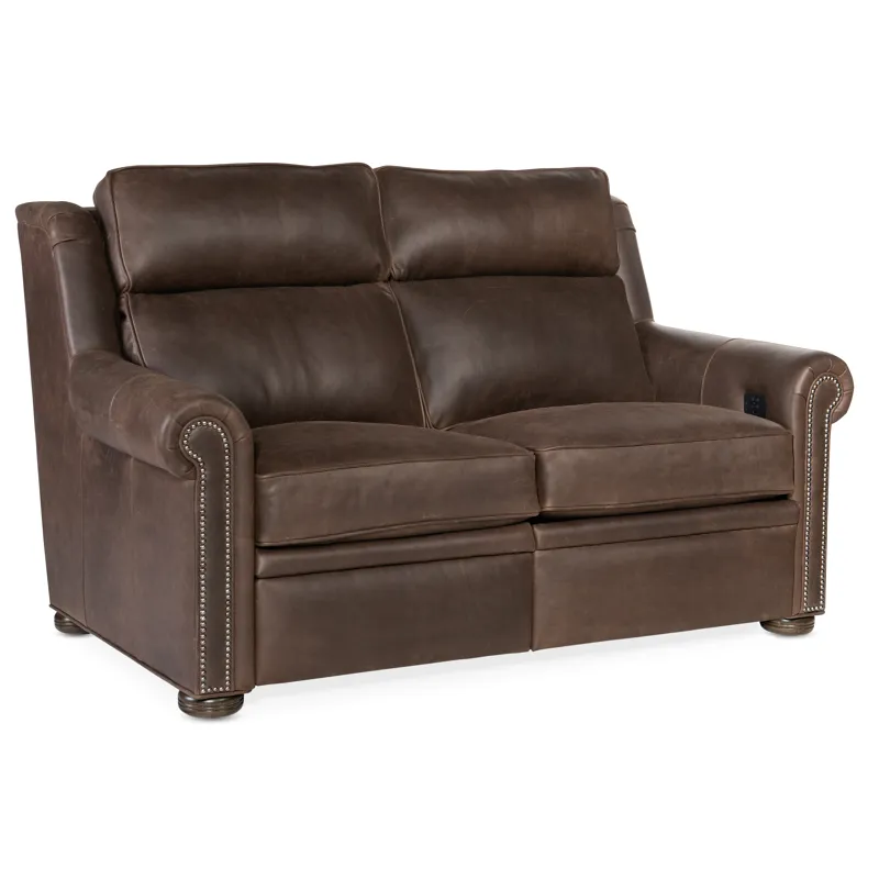 Reece Loveseat L and R Full Recline w/Articulating Headrest - Two Pc Back Silo