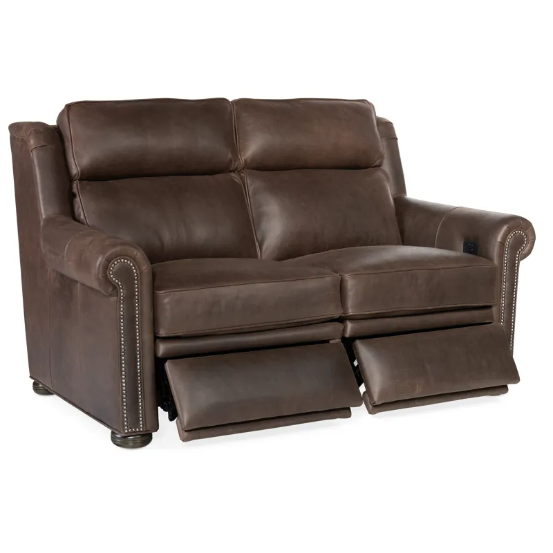 Reece Loveseat L and R Full Recline w/Articulating Headrest - Two Pc Back Silo