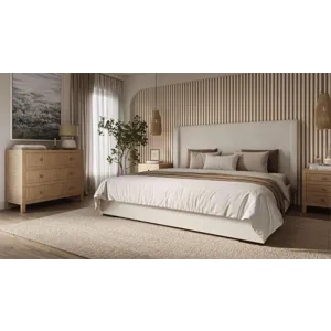 Kagu 3 Drawer Dresser w/ Rattan