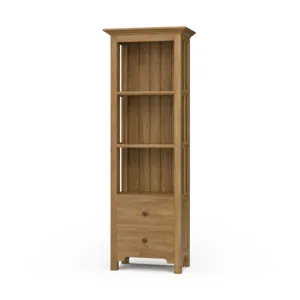 Aries Bookcase w/o Door - Antique French Oak