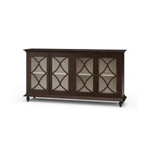 Hamilton 4 Door Buffet - Teak Brown &amp; Putty