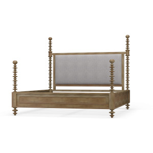 Milano Upholstered Bed - Fruit Wood