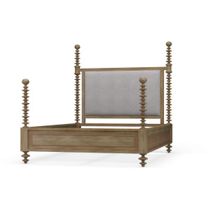 Milano Upholstered Bed - Fruit Wood