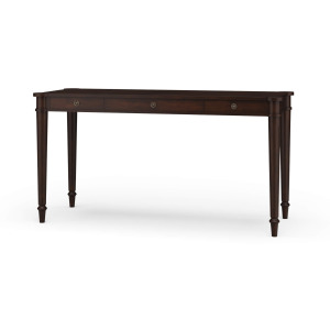 Kelly 3 Drawer Desk - Teak Brown