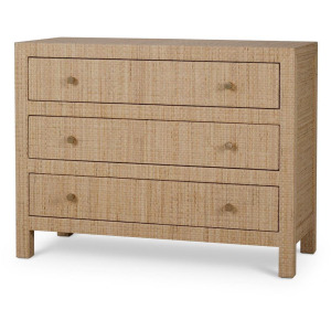 Kagu 3 Drawer Dresser w/ Rattan