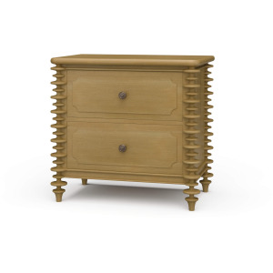 Milano 2 Drawer Bedside Table Small - Fruit Wood