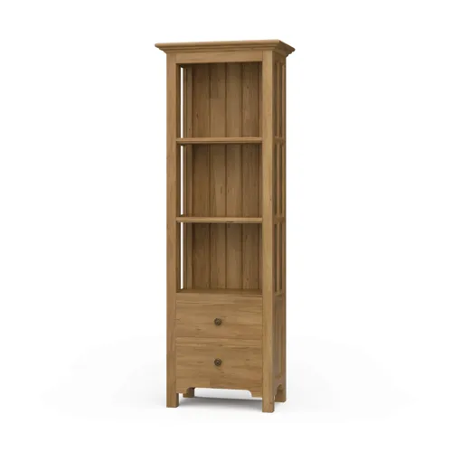 Aries Bookcase w/o Door - Antique French Oak