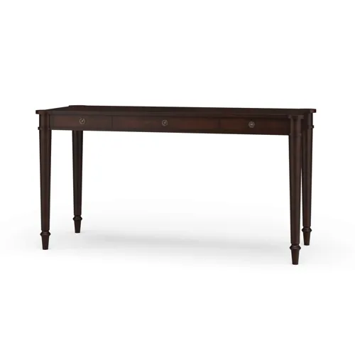 Kelly 3 Drawer Desk - Teak Brown