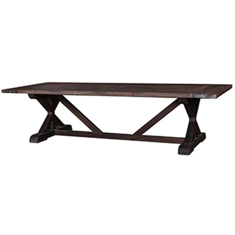 X Base Dining Table 10 Feet