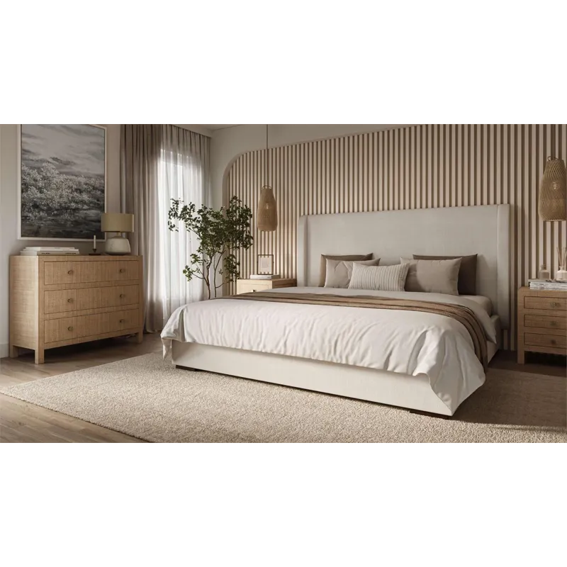 Kagu 3 Drawer Dresser w/ Rattan