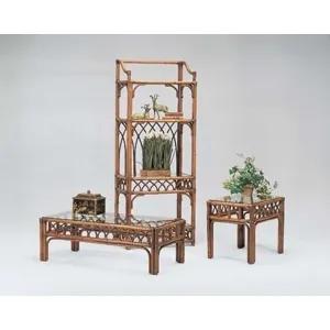914-078 Wicker Etagere Edgewater