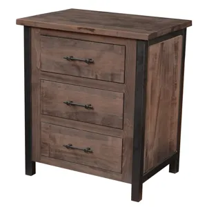 Structura 3 Drawer Nightstand