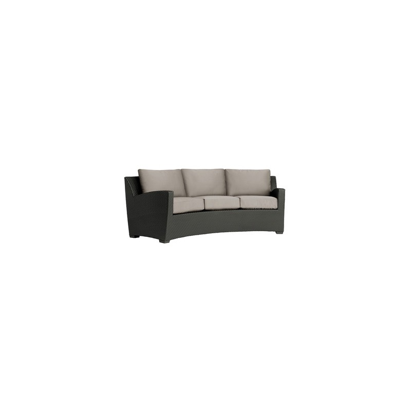 Curved Sofa, Loose Cushions - Pillow Back