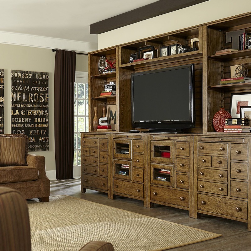 New Vintage Bunching Entertainment Unit By Broyhill Furniture New Vintage Bunching Entertainment Unit