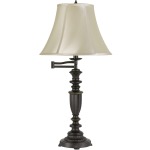 3 Way Mayo Aluminum Casted Swing Arm Table Lamp