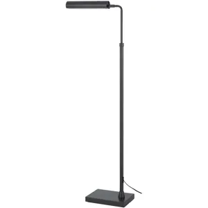 Delray 17w, 3000k Non Dimmable Integrated LED Metal Floor Lamp With Adjustable Height