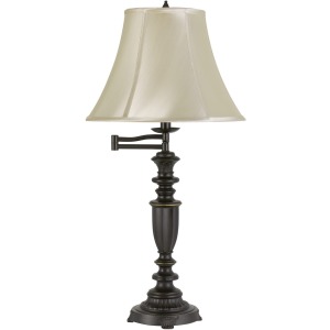 3 Way Mayo Aluminum Casted Swing Arm Table Lamp