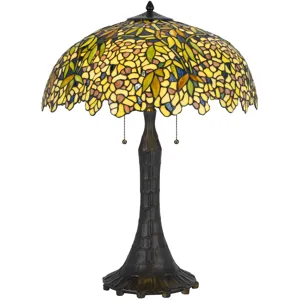Sunburst Mosaic Tiffany Style Table Lamp