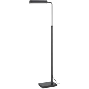 Delray 17w, 3000k Non Dimmable Integrated LED Metal Floor Lamp With Adjustable Height