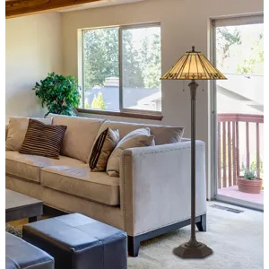100w X 2 Tiffany Floor Lamp