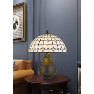 60w X 2 Tiffany Table Lamp