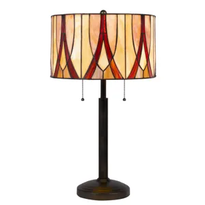 60w X 2 Tiffany Table Lamp