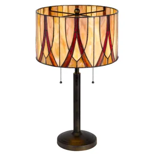 60w X 2 Tiffany Table Lamp